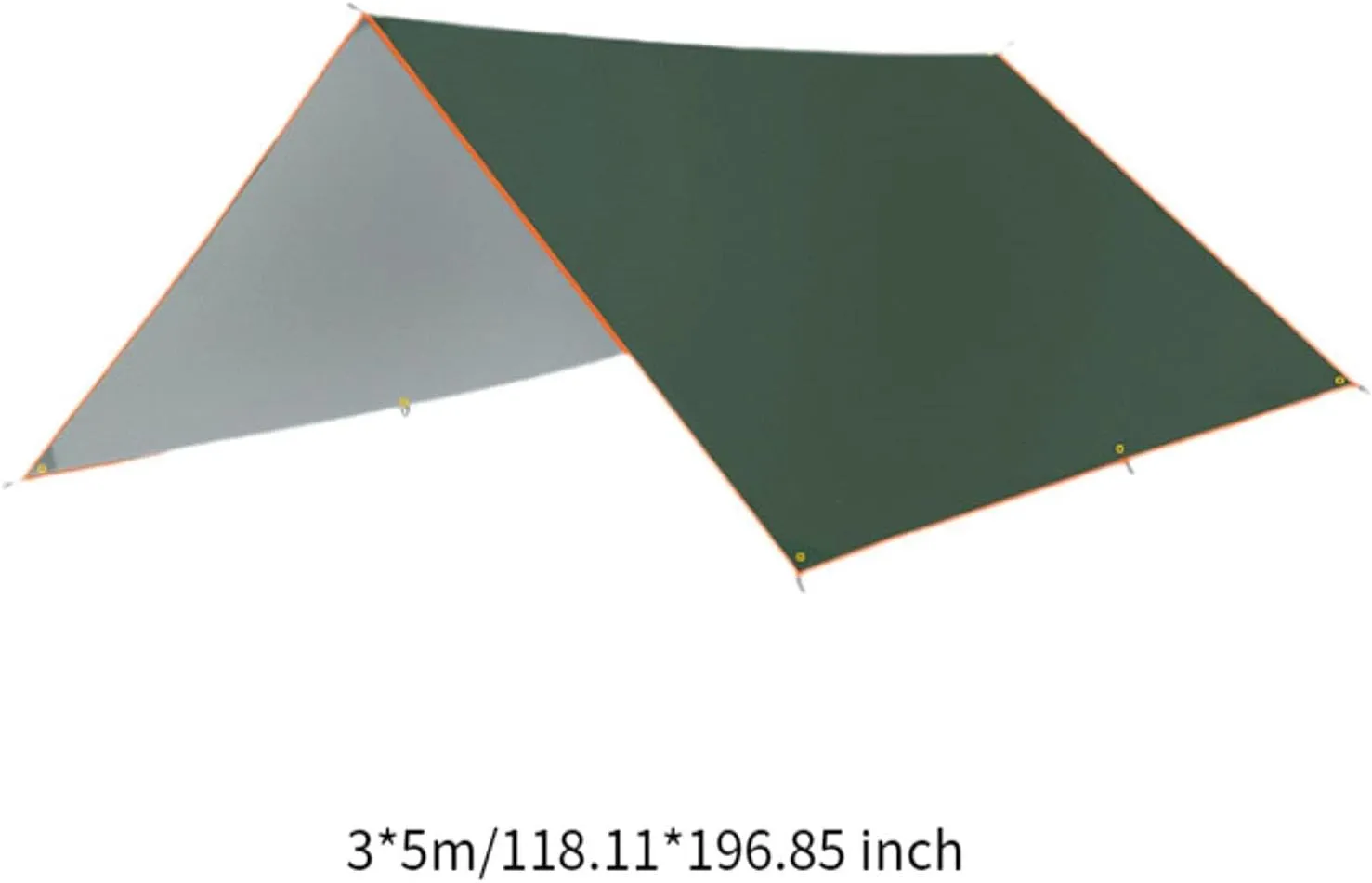 Camping Tarp Awning Canopy Ultralight Compact, Tent Tarp Camping Canopy for Picnic Barbecue Outdoor Activities Travel Garden, green