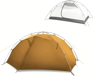 Camping Tent 2 Person 15D Silicon Coated Ultralight Waterproof and Windproof Family Outdoor Tents Easy Setup Portable with Carry Bag