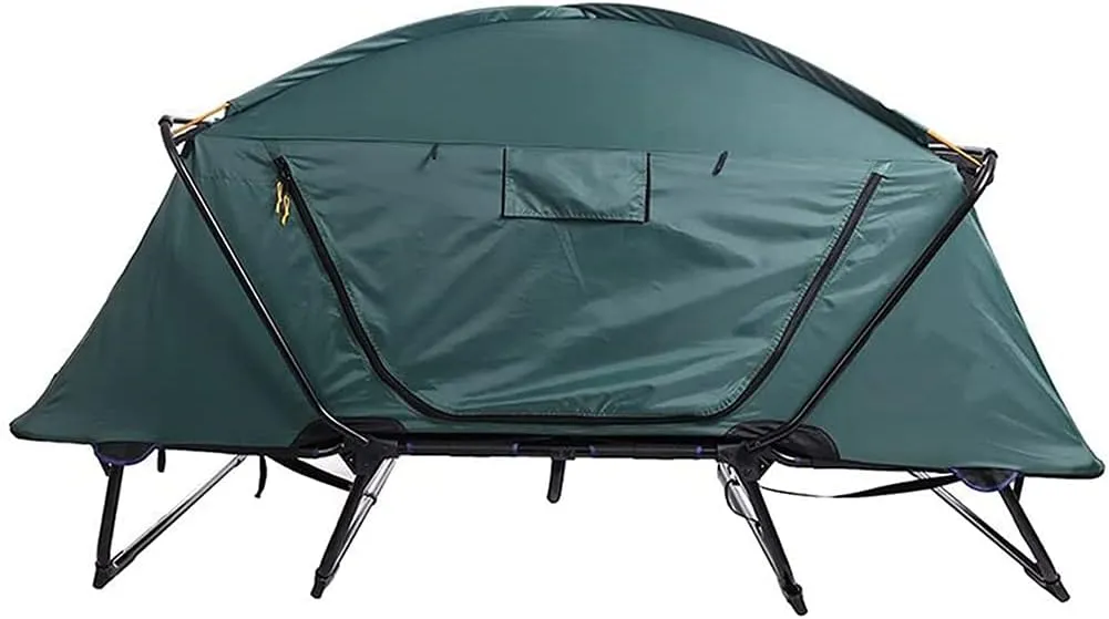 Camping Tent Bed Double Layer Outdoor Camping Tent Portable Folding Oxford Cloth Tent for Outdoor Camping, Hiking, Fishing Hiking, Picnic