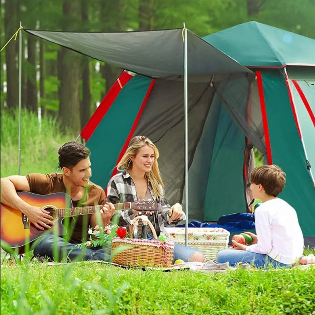 Camping Tent Rainproof Multifunction Folding Automatic Outdoor Thick Family Tents 3-4 Person (3/4 Person M?rkgr?n)
