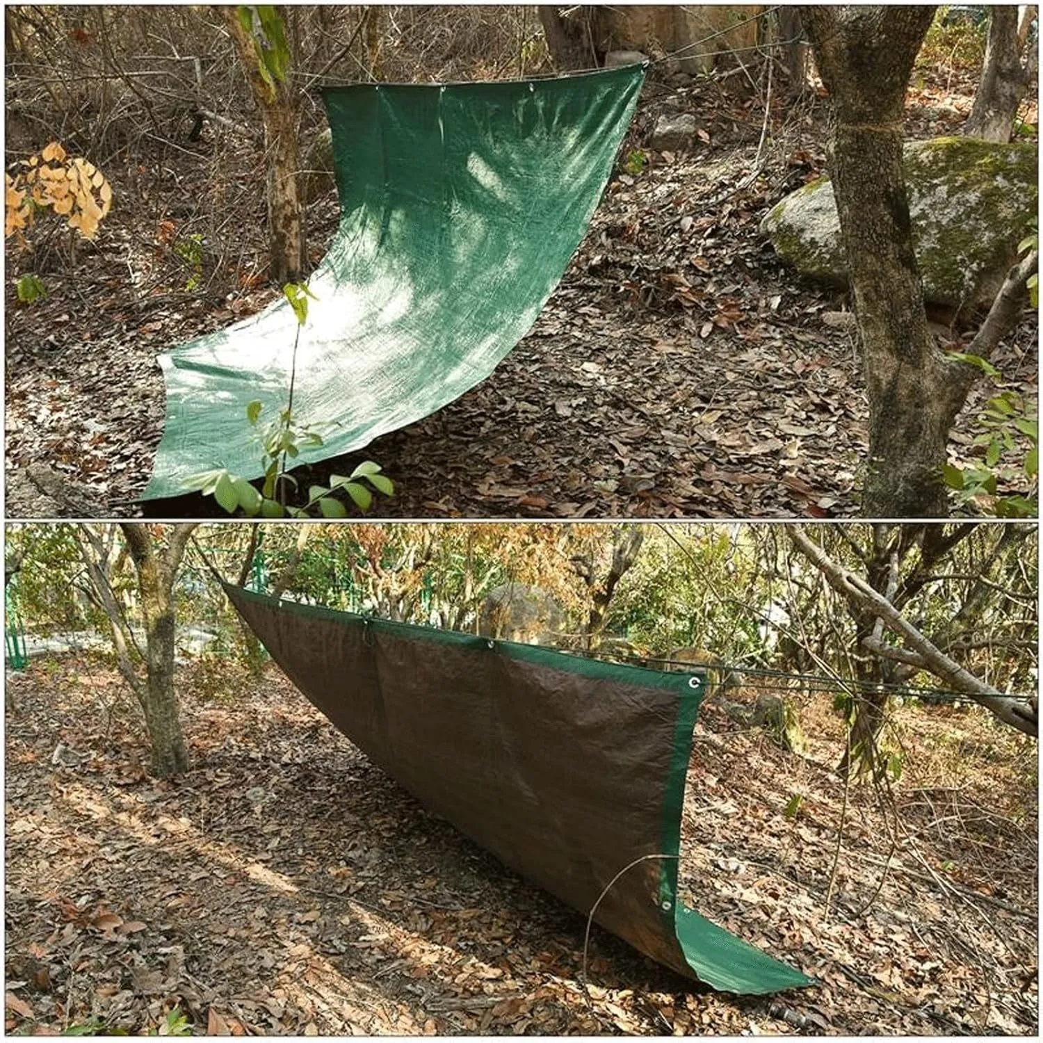 Camping Tent Ultralight Waterproof Sun Shelter Garden Awnings for Outdoor Canopy Awning Cloth Tent Tarpaulin Canvas Truck Car Tarp Sheet (Size : 1.7X2