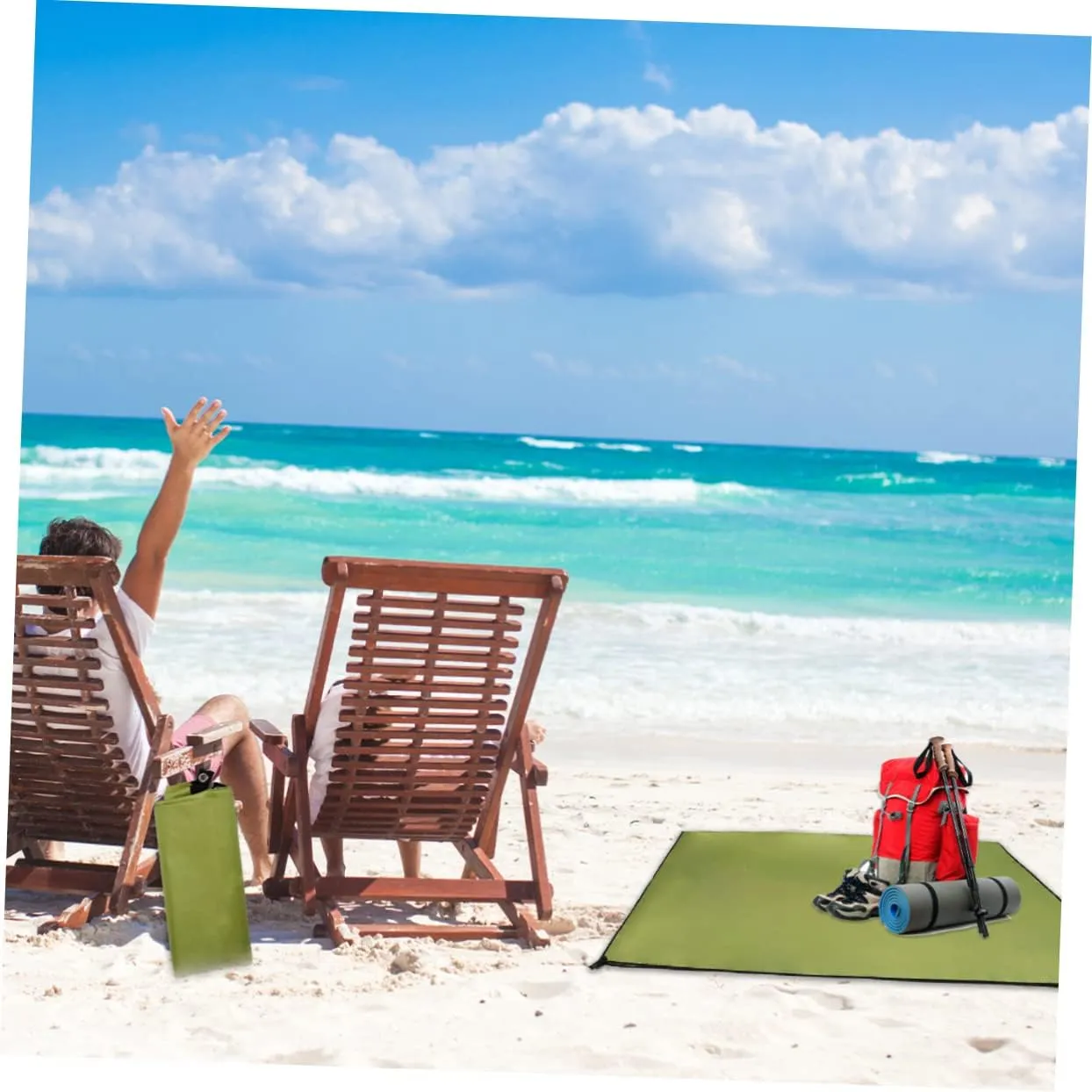 Camping Tent Waterproof Mat Oxford Fabric Portable Outdoor Blanket Beach Pad Ground Cover