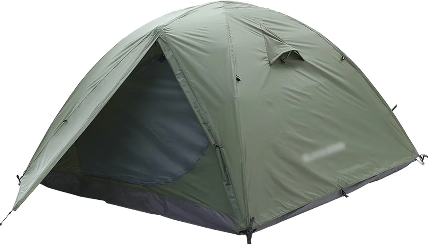 Camping Tents, 3 People Backpacking Tent Outdoor Camping 4 Season Winter Skirt Tent Double Layer Waterproof Hiking Survival (Color : Green, Size : 3 Season)
