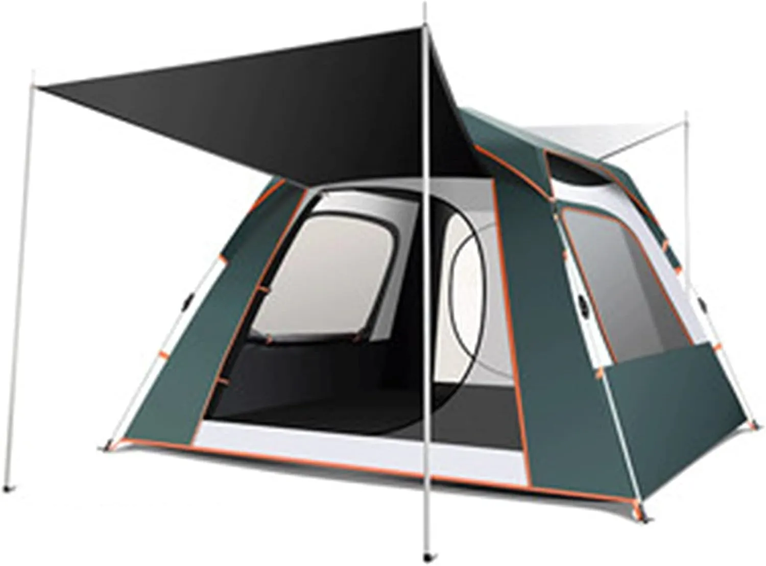 Camping Tents Shelter Portable with Carry Bag Waterproof Hold 5-8 Persons Instant Setup Pop Up Tent with Top Rainfly UV Protection for Camping Hiking Mountaineering