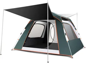 Camping Tents Shelter Portable with Carry Bag Waterproof Hold 5-8 Persons Instant Setup Pop Up Tent with Top Rainfly UV Protection for Camping Hiking Mountaineering