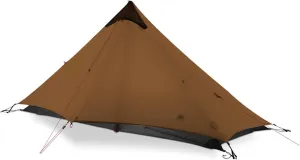 Camping Tents,2022 New Version 230cm Ultralight Camping 3/4 Season 15d Silnylon Rodless Tent (Color : Khaki, Size : 1P 4 Season)