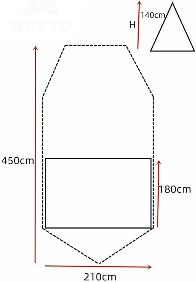 Camping Tent,Waterproof Family Camping Tent 3 Person Light Weight Double Layer 1 Bedroom One Living Room