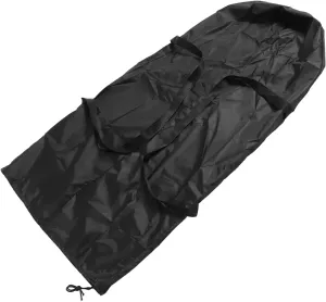 Canopy Carrying Bag, Bottom Opening Tent Bag, Waterproof Canopy Carrying Storage Bag, Tearproof Tent Bag with 2 Handles, Travel Sports Equipment Bag, Black(L)