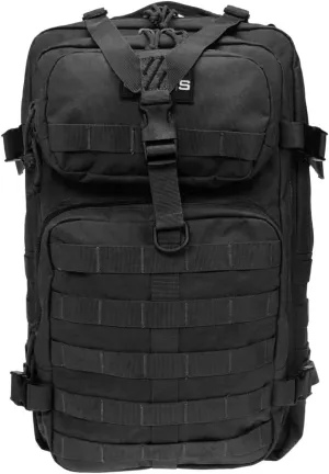 Capcom G. Outdoor Products Tactical Bugout Durable Weatherproof Water-Resistant Computer Backpack with 2 Removable Pistol Cases, Black, One Size