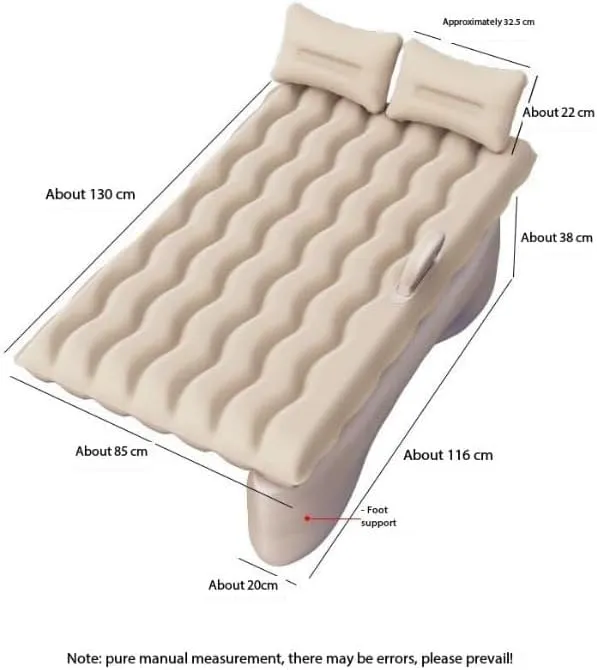 Car Air Mattress Back Seat for Mercedes-Benz GLC 300,Double Side Flocking Car Bed Portable Air Mattress Car Sleeping Mattress Car Accessories Cars Camping Bed,Grey