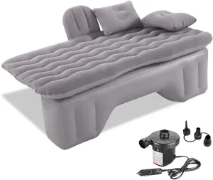 Car Air Mattress Back Seat for Mercedes-Benz GLC 300,Double Side Flocking Car Bed Portable Air Mattress Car Sleeping Mattress Car Accessories Cars Camping Bed,Grey