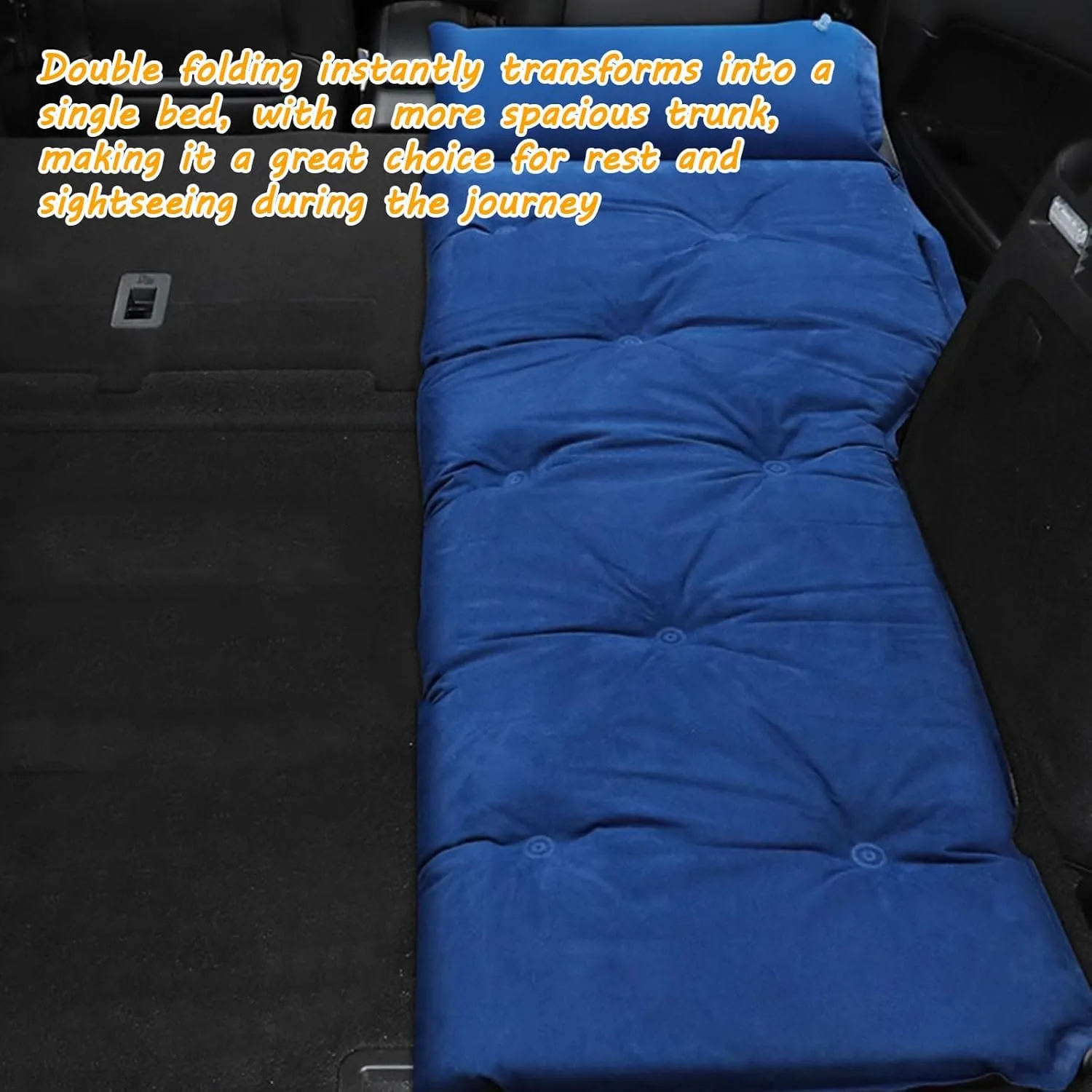 Car Air Mattress for BMW X5 X5M E53 E70 F15 G05 F95 25i 25d, Comfortable Inflatable Thickened Car Mattress, Portable Sleeping Pad for Camping, Travel, Outdoor Activities