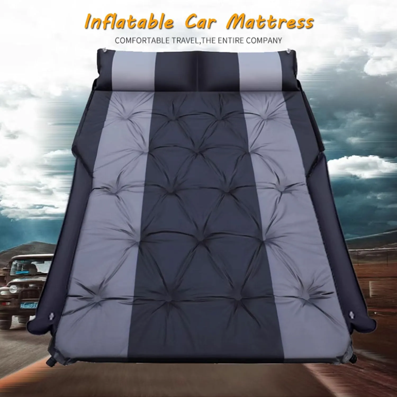 Car Air Mattress for BMW X5 X5M E53 E70 F15 G05 F95 25i 25d, Comfortable Inflatable Thickened Car Mattress, Portable Sleeping Pad for Camping, Travel, Outdoor Activities