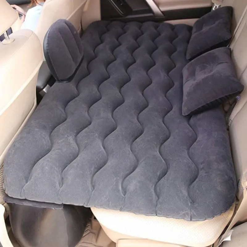 Car Air Mattress for Cupra Leon Sportstourer 2020-2024, Inflatable Back Seat Sleeping Pad with Pump & 2 Pillows, Folding Portable Camping Bed for Travel& Road Trips,Black