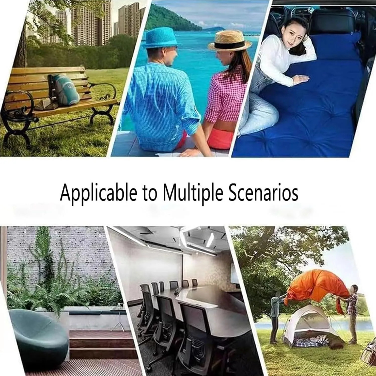 Car Air Mattress for Toyota FJ Cruiser 2007-2023,Back Seat Air Sleeping Mattress,Inflatable Thickened Car Air Bed,Portable Sleeping Pad Cushion for Travel,B