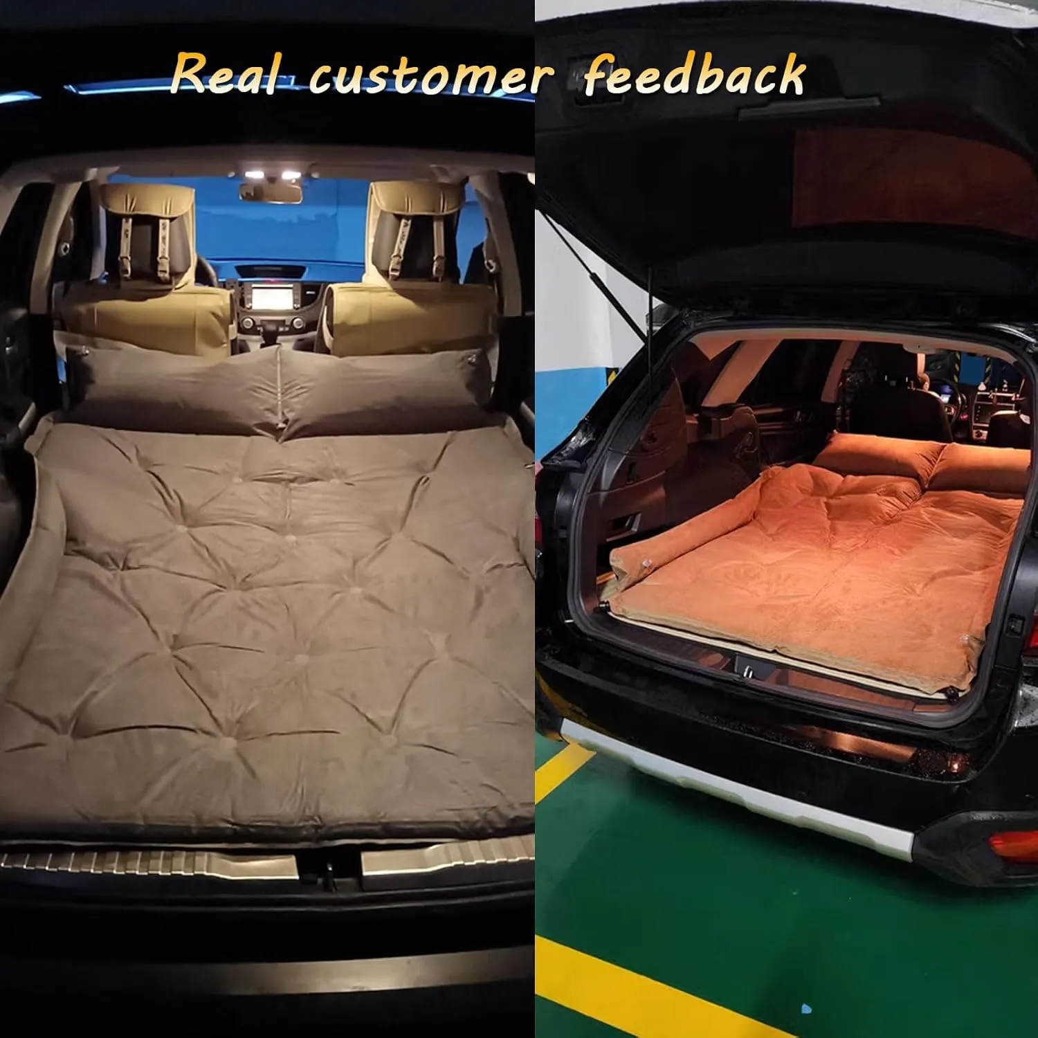 Car Air Mattress for Toyota FJ Cruiser 2007-2023,Back Seat Air Sleeping Mattress,Inflatable Thickened Car Air Bed,Portable Sleeping Pad Cushion for Travel,B