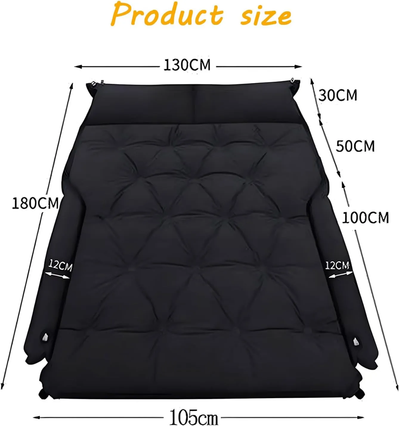 Car Air Mattress for Toyota FJ Cruiser 2007-2023,Back Seat Air Sleeping Mattress,Inflatable Thickened Car Air Bed,Portable Sleeping Pad Cushion for Travel,B