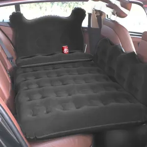 Car Air Mattress Inflatable Car Bed,Thickened Car Camping Bed Sleeping Pad with Upgrade Side File,SUV Truck Air Mattress for Camping Travel, Hiking, Trip and Outdoor Activities (Black)