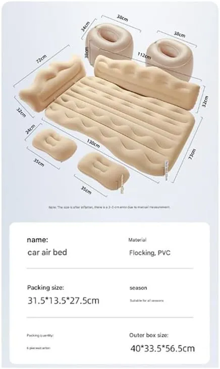 Car Air Mattresses for Benz A Class W169 2004 2005 2006 2007 2008 2009 2010 2011 2012,Thickened Car Camping Bed Sleeping Pad with Upgrade Side File Portable Car Mattress for Travle and Camping
