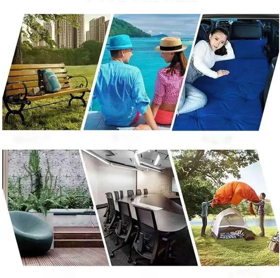 Car Automatic Inflatable Mattress for Jeep Compass 2007 2008 2009 2010 2011 2012 2013 2014 2015 2016 2017, Thickened Trunk Sleeping Pad Portable Outdoor Recreation Travel Camping Airbed,D