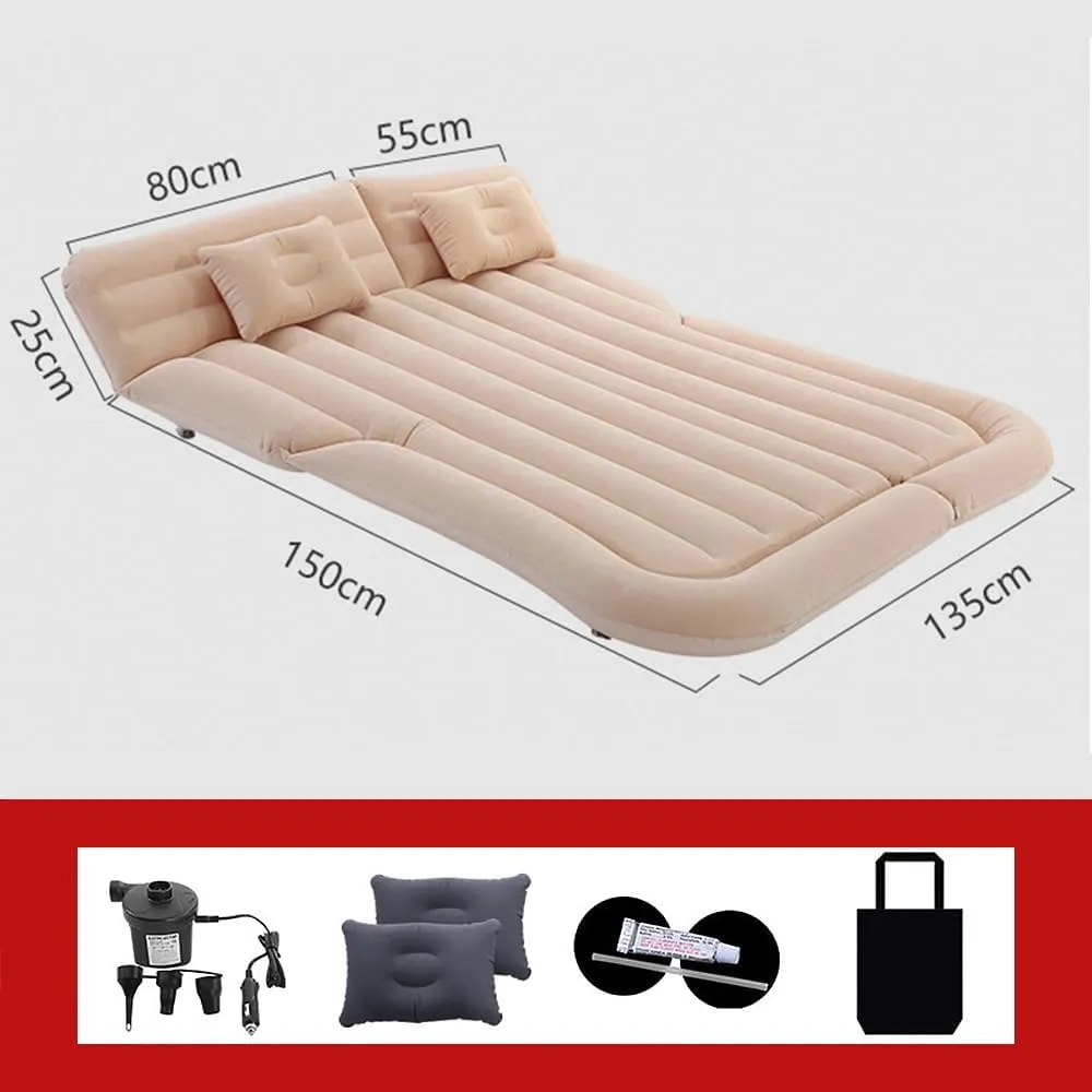 Car Inflatable Mattress for Hyundai Kona 2018 2019 2020 2021 2022 2023 Rear Trunk Air Cushion Camping Travel Folding Self Inflating Sleeping Pad Back Seat Air Mattresses,Black