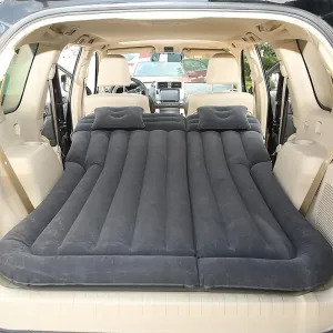 Car Inflatable Mattress for Hyundai Kona 2018 2019 2020 2021 2022 2023 Rear Trunk Air Cushion Camping Travel Folding Self Inflating Sleeping Pad Back Seat Air Mattresses,Black