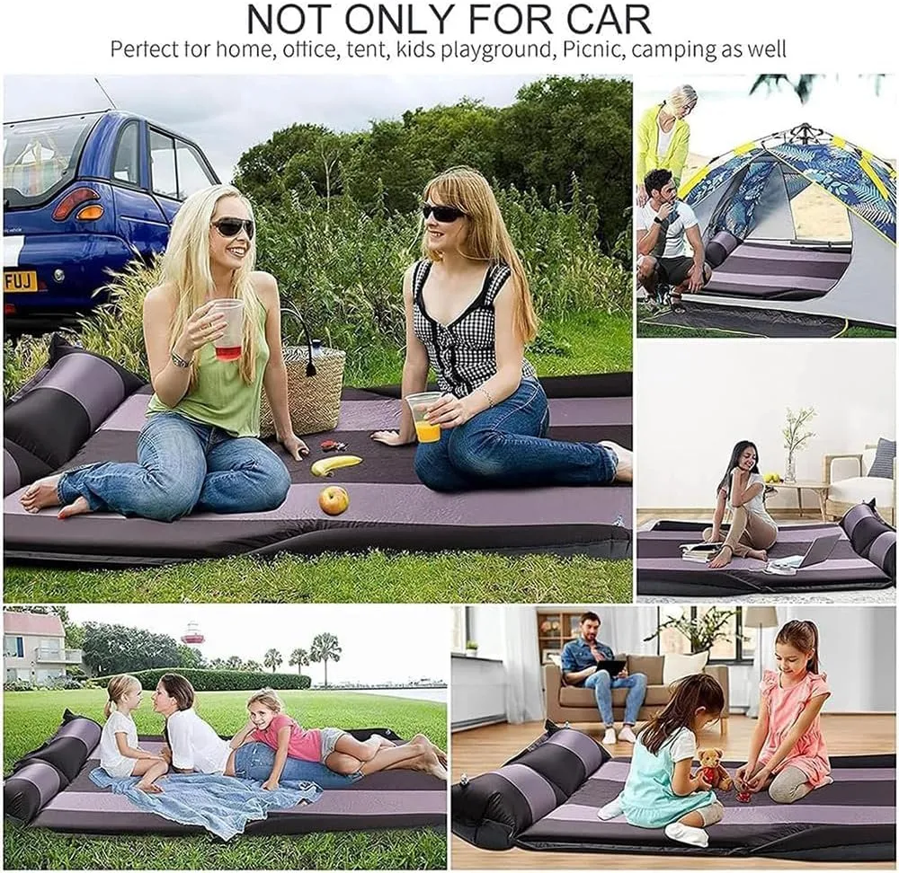 Car Inflatable Mattress for Mitsubishi Outlander PHEV 2023-2024 Self Inflating Sleeping Pad Thickened Air Bed Cushion Camping Travel Mattress Multifunctional,Red
