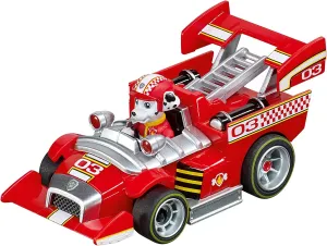 Carrera 64176 PAW Patrol Ready Race Rescue Marshall 1:43 Scale Analog Slot Car Racing Vehicle GO!!! Slot Car Race Tracks,Red