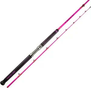 Catfish Fishing Rod 8’Glow in The Dark Catfishing Rods 2 Piece Catfish Pole with S-Glass and Carbon Graphite Super Grip Medium Heavy Catfishing Rods