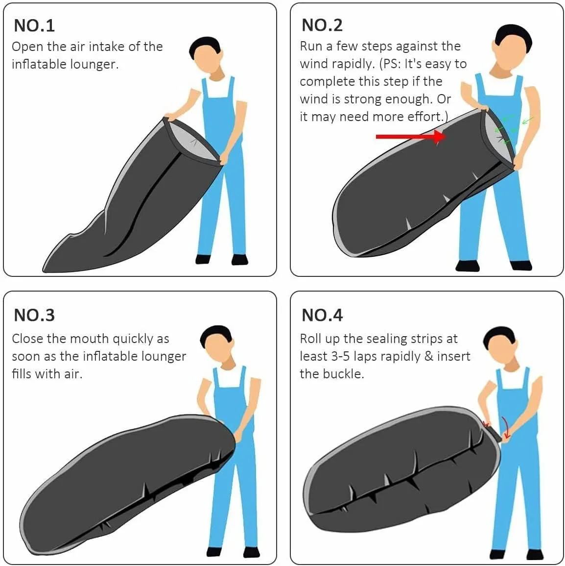 CCDXD Air Sofa, Inflatable Lounger Inflatable Couch for Travelling, Outdoor, Camping, Hiking, Beach Parties, Picnic, Backyard, Lakeside, air Hammock Inflatable Lounger for Adults (Green)
