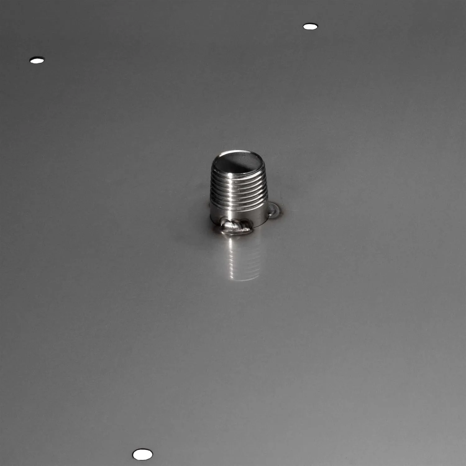 Celestial 18" Round Flat Burner Pan, Industrial 18 Gauge Stainless Steel, 1/2" NPT, for Outdoor Gas Fire Pits (Compatible with Celestial 6” Round Burner Rings)