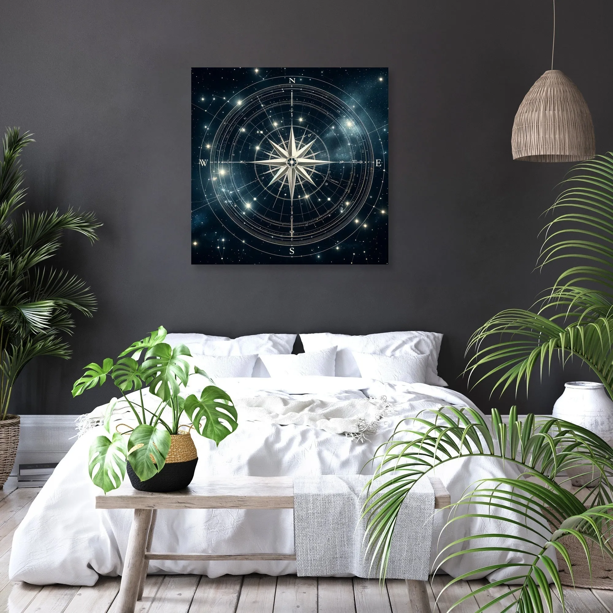 Celestial Compass Canvas