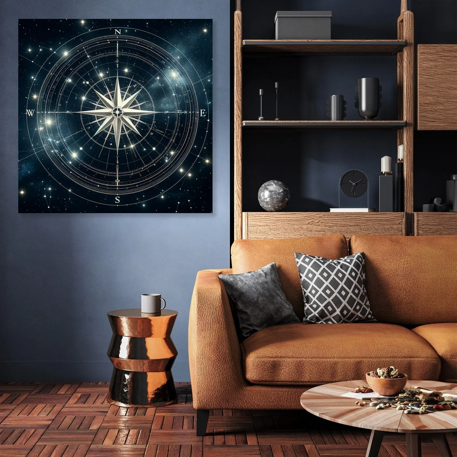 Celestial Compass Canvas