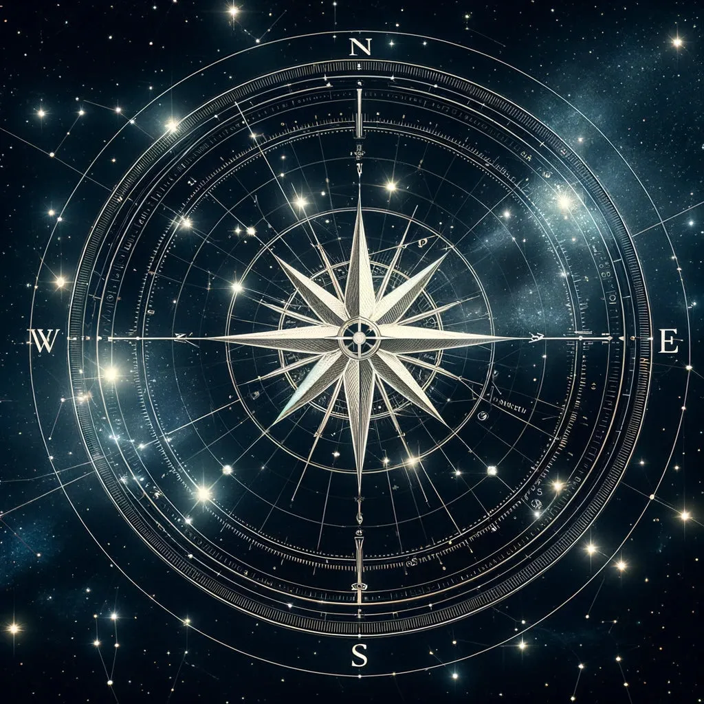 Celestial Compass Canvas