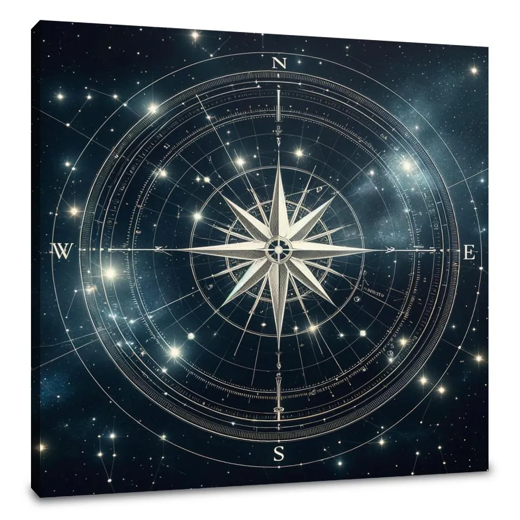 Celestial Compass Canvas
