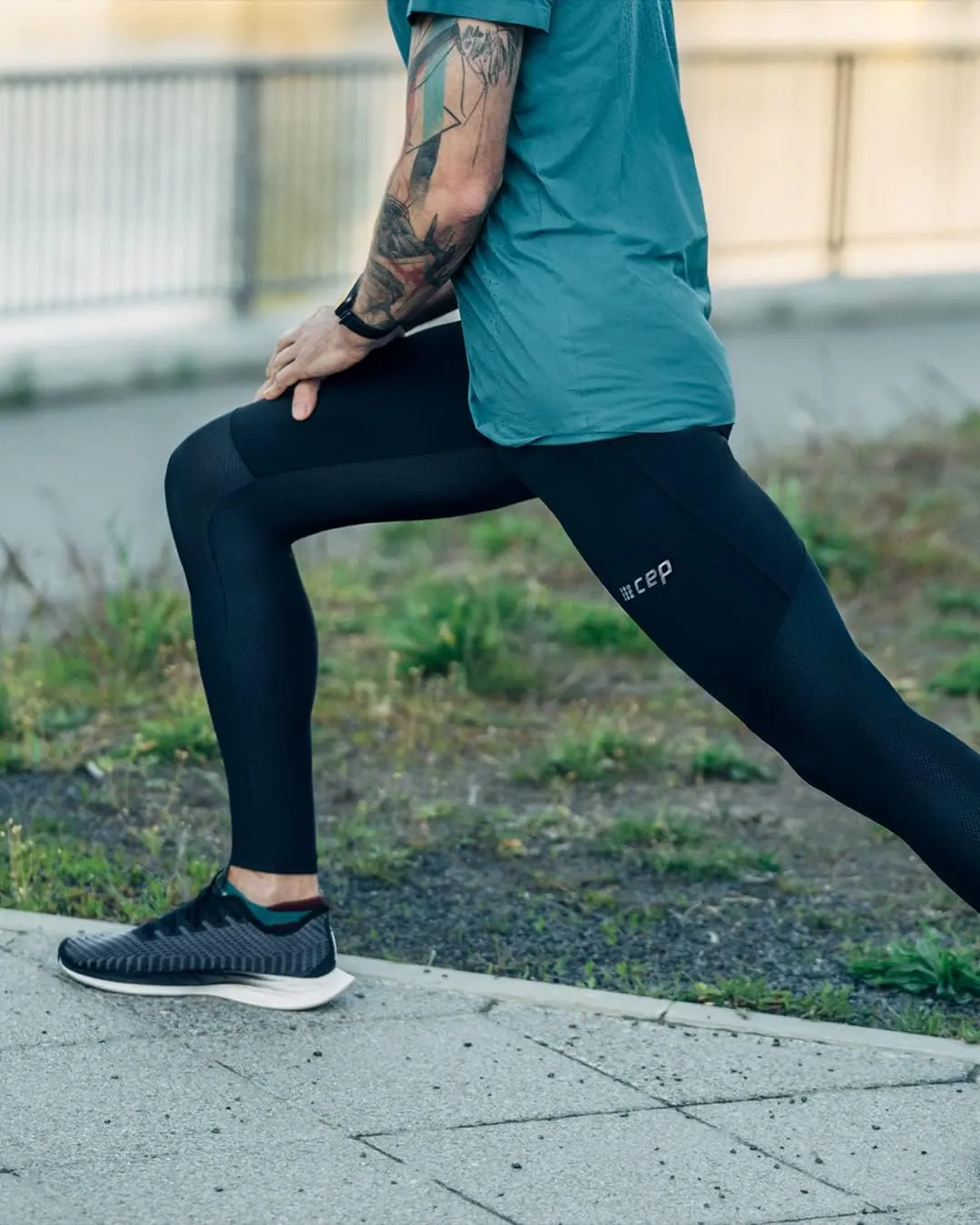 CEP 2024 Ultralight No Show Socks for Men - Non-Slip Lightweight Running Socks with Blister Protection and Heel Tab
