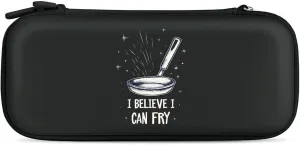 Chef I Believe I Can Fry Compatible with Switch Carrying Case Hard Travel Game Bag Pouch with 15 Games Accessories