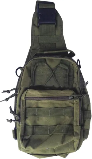 Chest Crossbody Sling Bag Military Tactical Backpack Rucksacks for Hiking Outdoor Trekking Camping (Color : Camouflage Green, Size : 5.6 L)