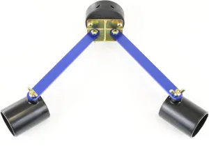 CLAM 15401 ClamLock Horizontal 2-Rod Holder