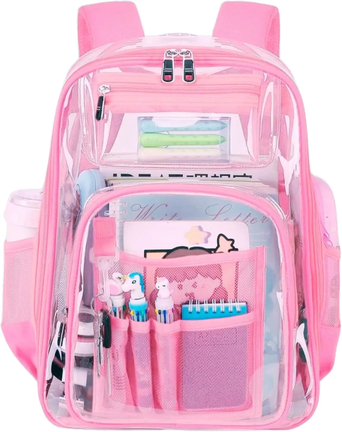 Clear Backpack Heavy Duty - For Concert Sport Work Venues Bookbag Waterproof Stadium Approved See Throgh Trasparent Pvc Backpack Large- For Youths And Adults