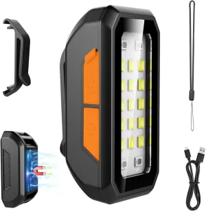 Clip on Rechargeable Night Running Lights for Runners Dog Walking, Waterproof Portable Magnetic Mini Handsfree Flashlight for Hiking, Cyclists,Jogging,Night Working, Camping, Outdoor Adventure