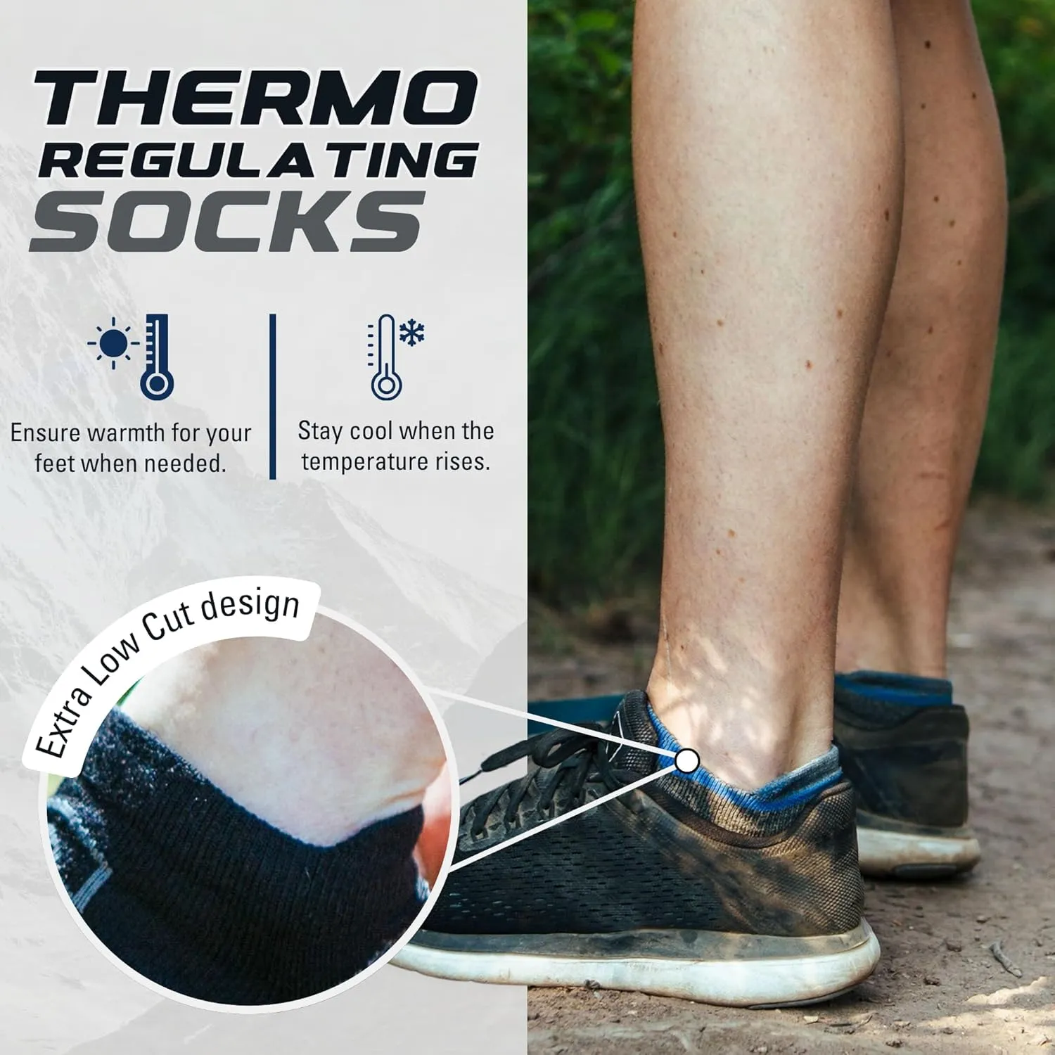 CloudLine Merino Wool Running Socks for Men and Women - Ultralight, Anti-Blister, Moisture Wicking Socks, Made in USA 1 Pair