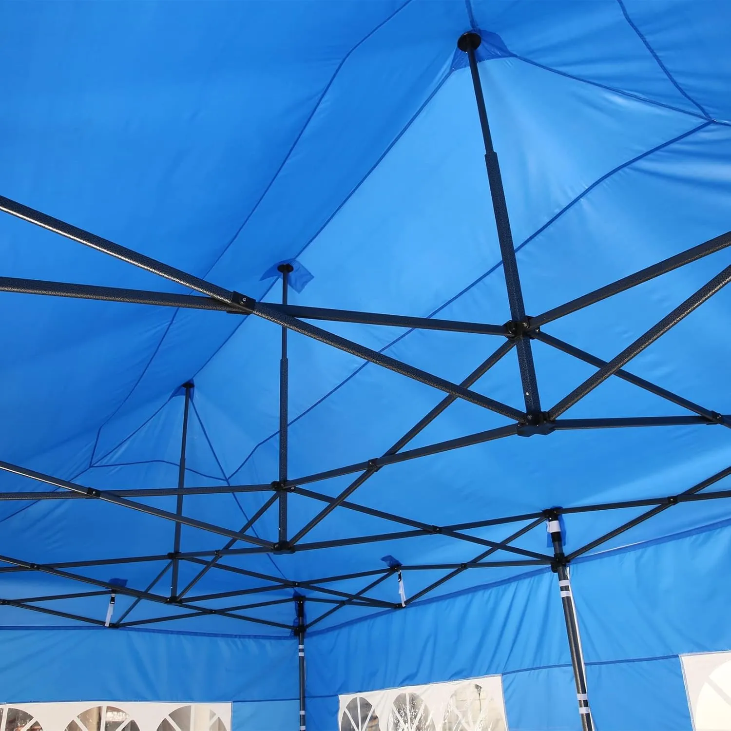 COBIZI 10x20 Pop Up Canopy with 6 Sidewall,Heavy Duty Canopy UPF 50  All Season Wind Waterproof Commercial Outdoor Wedding Party Tents for Parties Canopy Gazebo with Roller Bag(10 x 20 ft Gray)
