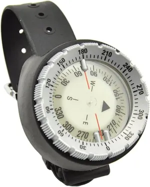 Compass Compass Hiking Survival Underwater 50m Diving Compass Professional Waterproof Navigator Digital Scuba(White)