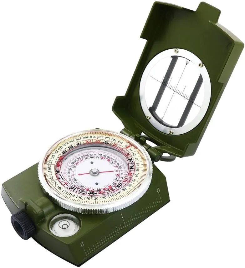 Compass Compass Outdoor Luminous Compass Portable Dragon Hunting Compass Feng Shui Disk