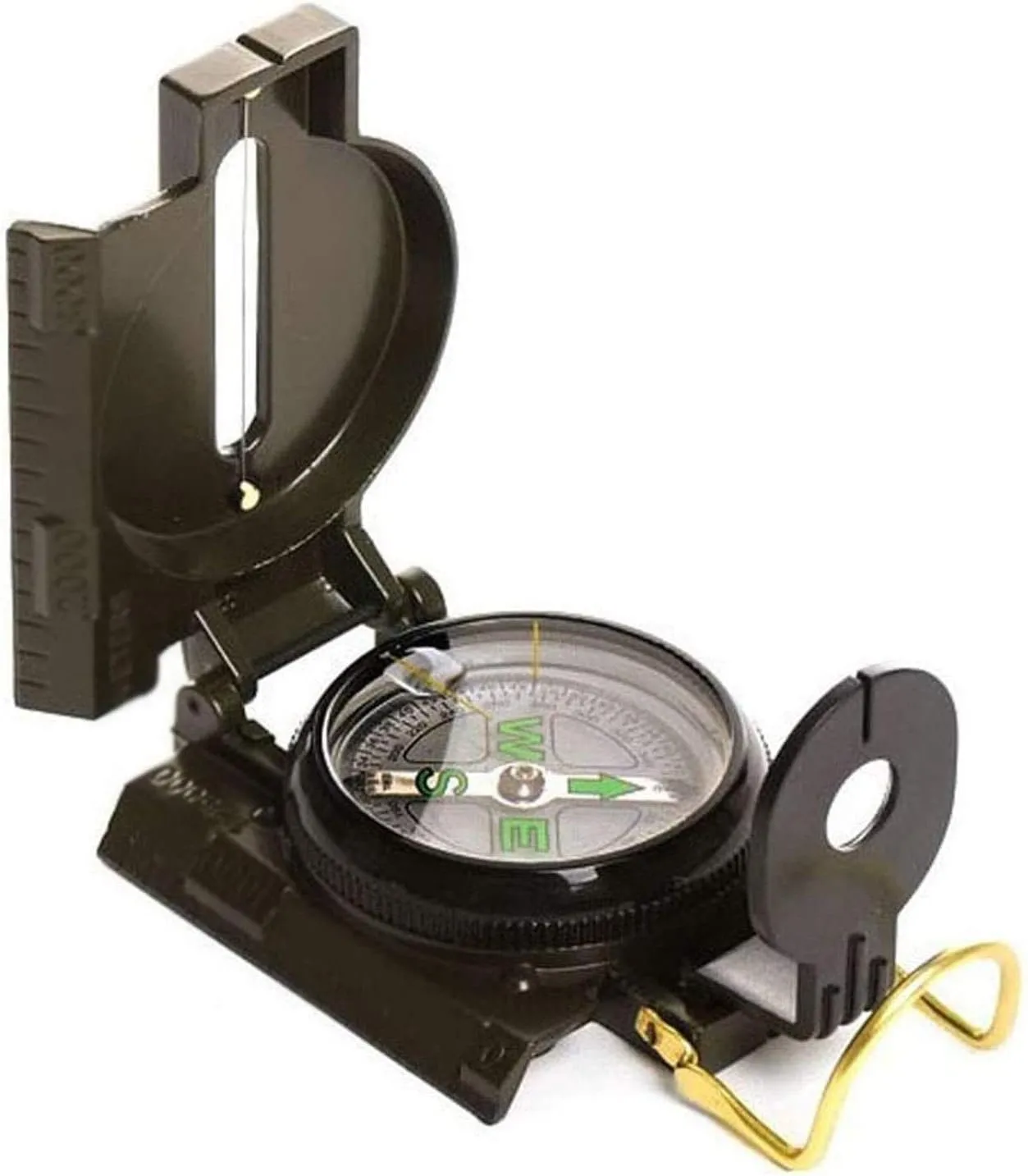 Compass Multifunctional Compass All Metal Waterproof High Accuracy Compass with Level for Outdoor Activities