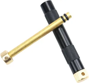 Compression Fire Tube - Lightweight Portable Pockett Bellows, Telescopic Fire Starting Tool | Extendable Airflow Pipe, Collapsiblee Design with Steel Blowing Rod for Camping Survival Emergencyy Use