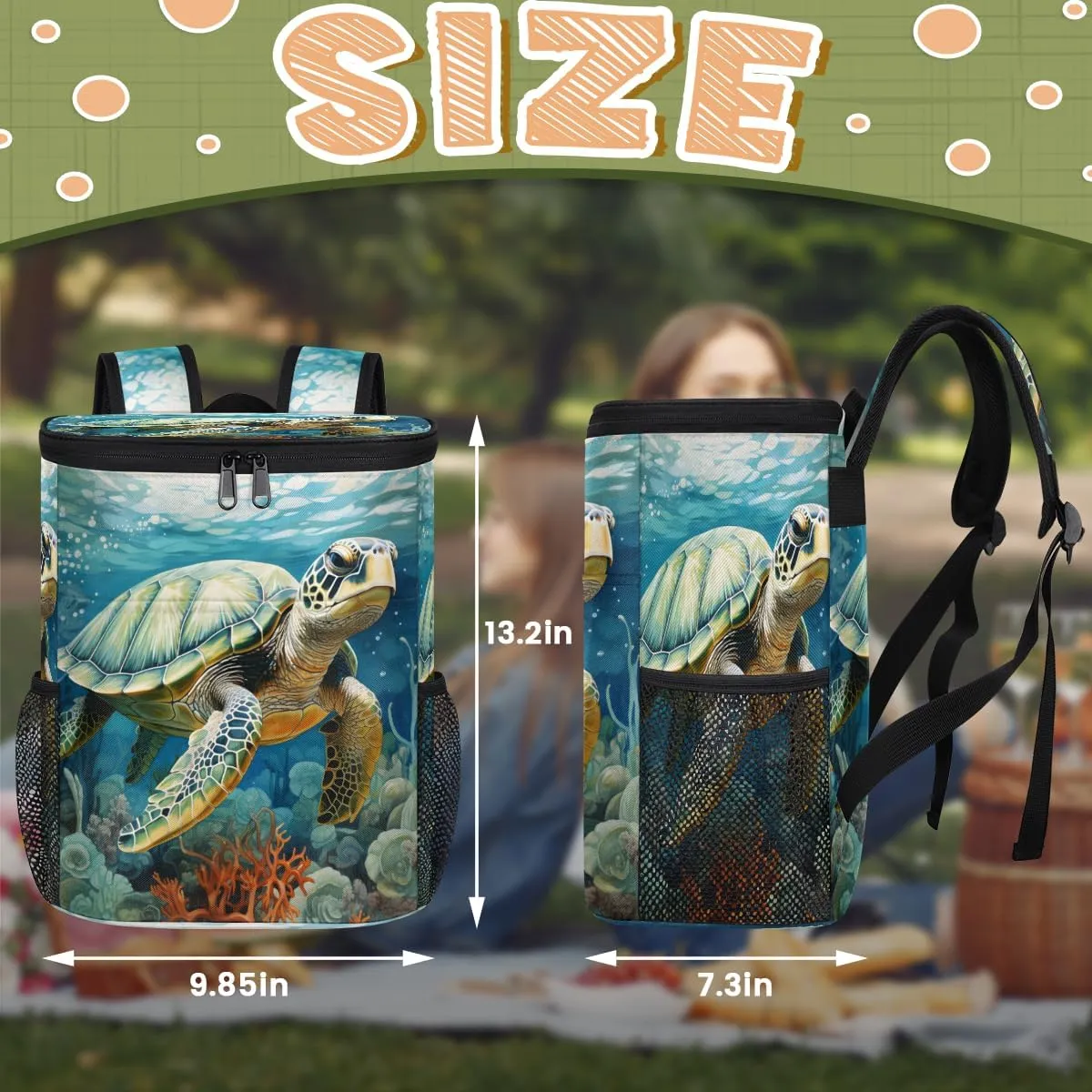 Cooler Backpack Insulated Leakproof Backpack Lightweight Ice Coolers Waterproof Cooler Bag Lunch Backpack for Camping Hiking Picnic for Men Women