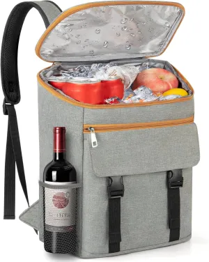 Cooler Backpack Soft Insulated Leak Proof 30/40/50/54 Cans Insulated Backpack Cooler Portable Picnic Camping Beach Hiking BBQ Lunch Backpack for Men and Women