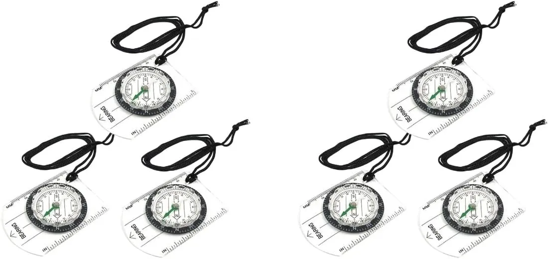 Cords 6 Pcs Compass Hiking Outfit Scale Rope Camping Tools Cord Hiking Gear Marine Metal Off-Road Backpacking Equipment Major Man Vs. Wild Work Survival Compass